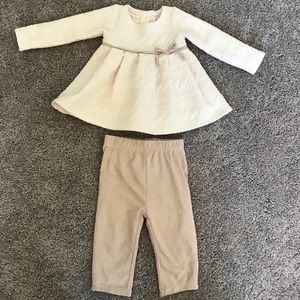 First Impressions baby bow sweater and pant set.